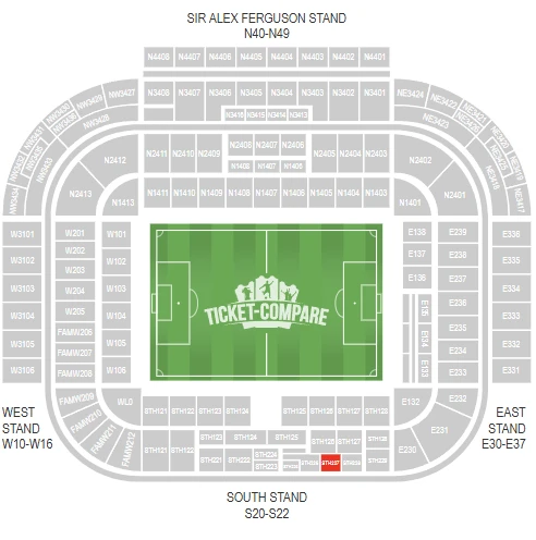 Treble Suite -paikkadiagrammi